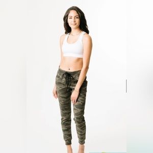 ZYIA Green Camo Unwind Joggers